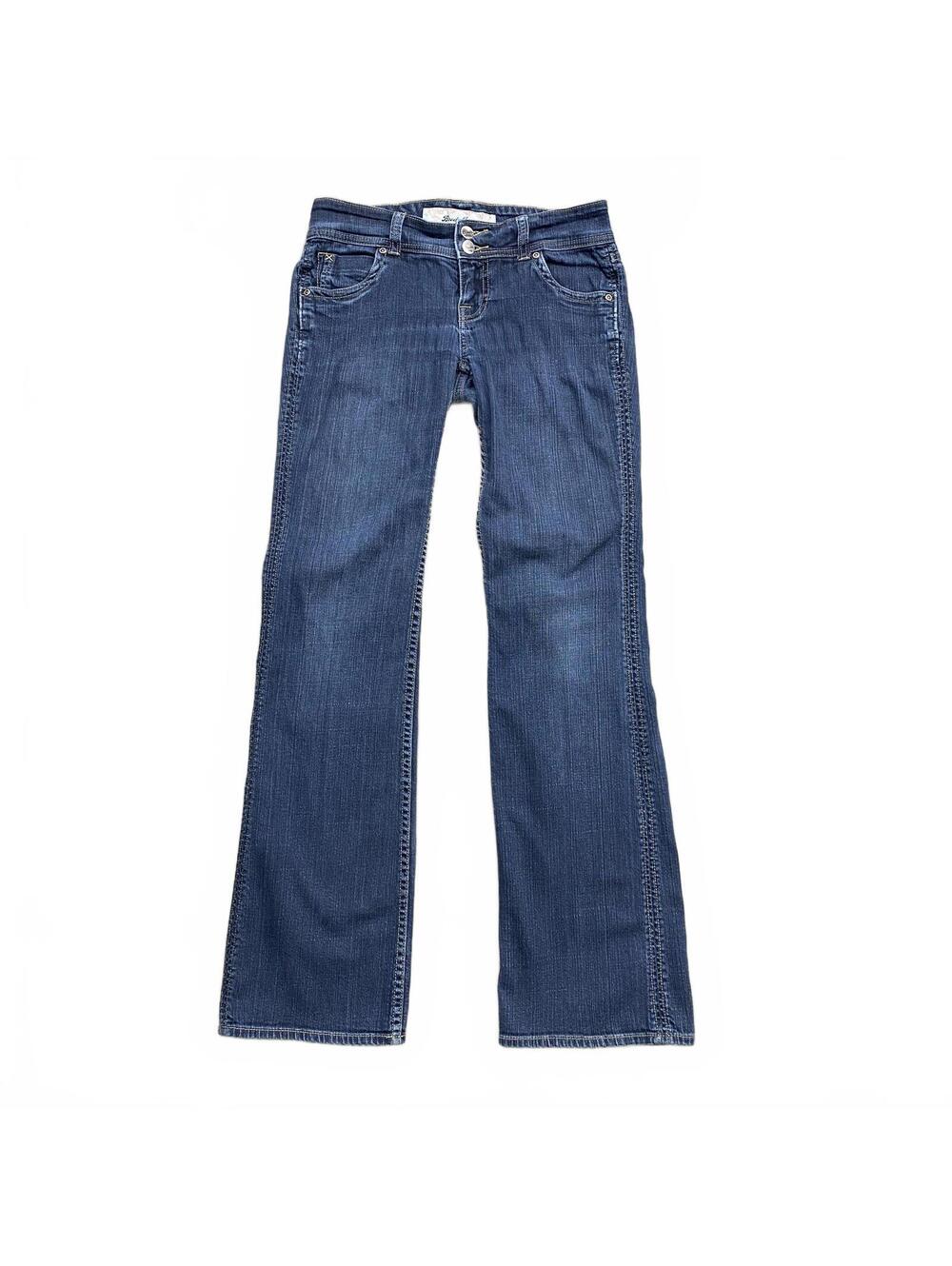 Brody Women's Bootcut Jeans Medium Wash Double Button Denim Size 30x30.5
